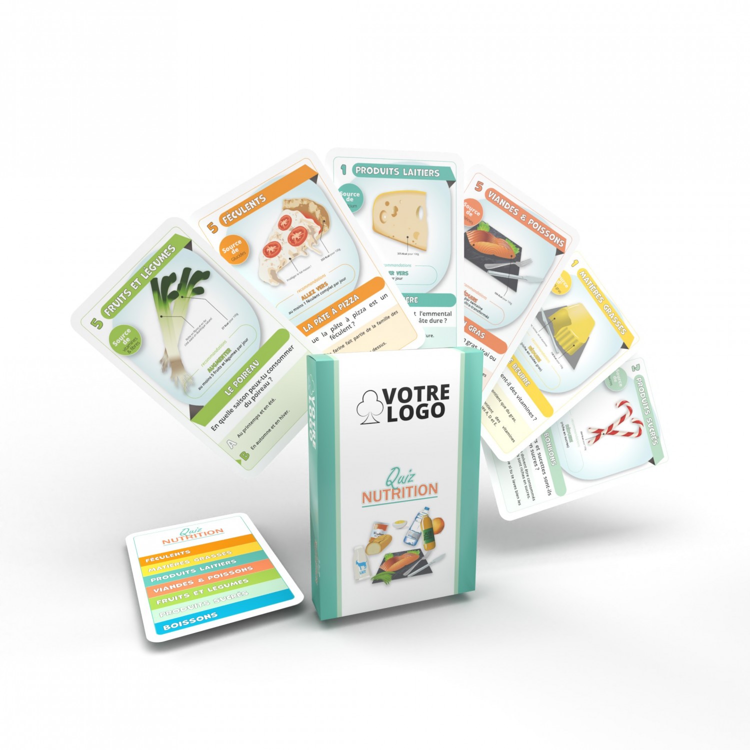 Quiz - "Nutrition" - 44 cartes personnalisables