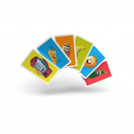 Jeu de mistigri "Fruits et légumes" - 33 cartes